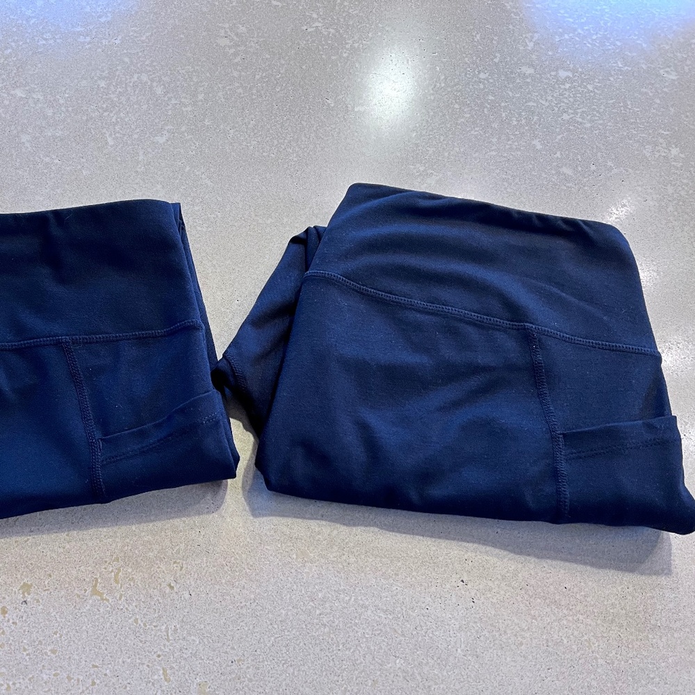 Zella Black 7/8 Leggings 2 Pair, XL